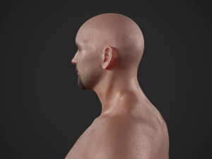 basemesh masculino texturizado manipulado Modelo 3D