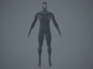 basemesh masculino texturizado manipulado Modelo 3D