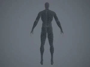 basemesh masculino texturizado manipulado Modelo 3D