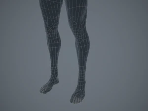 basemesh masculino texturizado manipulado Modelo 3D