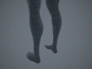basemesh masculino texturizado manipulado Modelo 3D