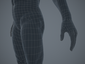 rigged textured male basemesh 3D मॉडल