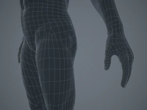 basemesh masculino texturizado manipulado Modelo 3D