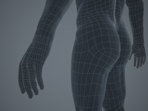 rigged textured male basemesh 3D मॉडल