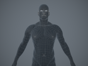 rigged textured male basemesh 3D मॉडल