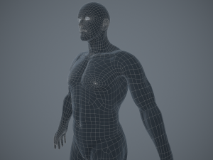 rigged textured male basemesh 3D मॉडल