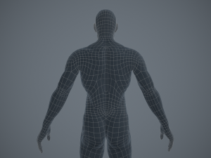 rigged textured male basemesh 3D मॉडल