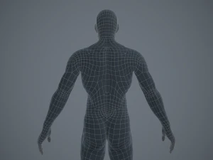 basemesh masculino texturizado manipulado Modelo 3D