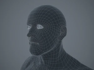 basemesh masculino texturizado manipulado Modelo 3D