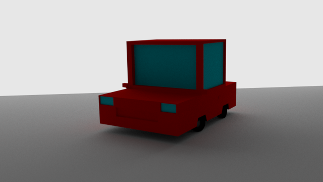 low poly car 3D Модель .c4d .max .obj .3ds .fbx .stl .blend
