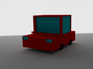 low poly car 3D 模型