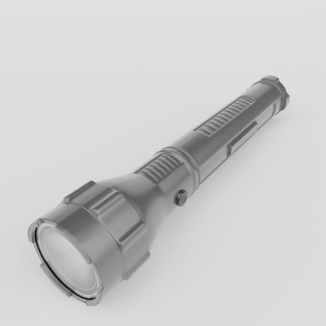 Flashlight 3D मॉडल .c4d .max .obj .3ds .fbx .stl .blend 