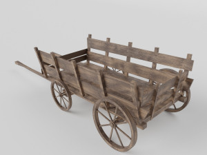 Medieval wagon 3D Model