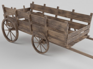 Medieval wagon 3D Model