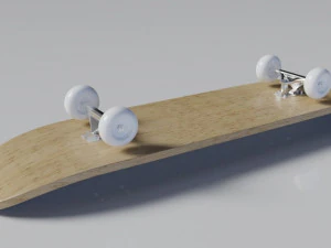 Wooden realistic Skateboard 3d 3D Model