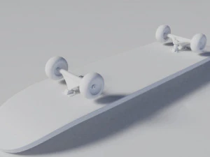 Wooden realistic Skateboard 3d 3D Model