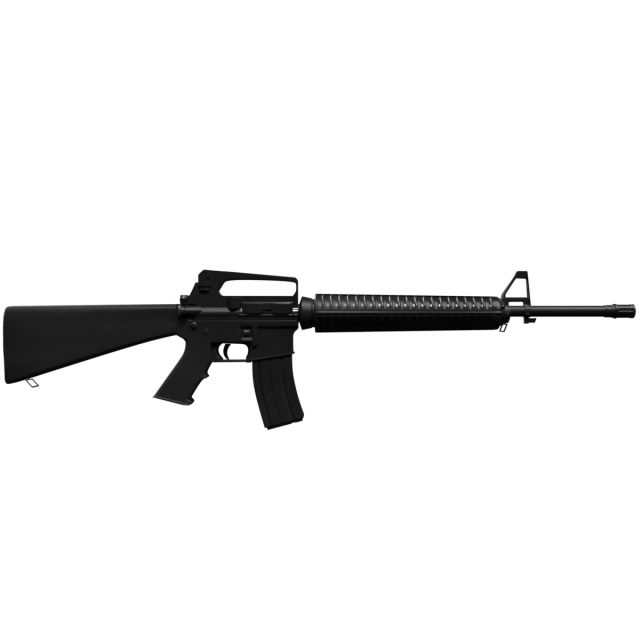 M16 rifle 3D Model .c4d .max .obj .3ds .fbx .lwo .lw .lws
