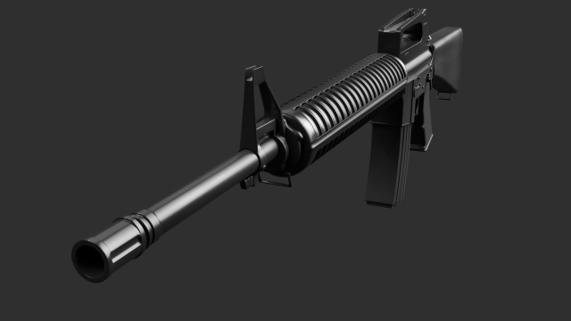 Download M16 rifle 3D Model