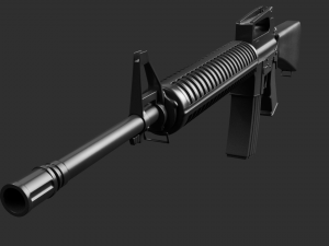 M16 rifle Modelo 3D