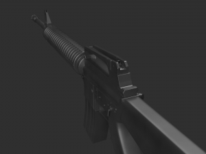 M16 rifle Modelo 3D