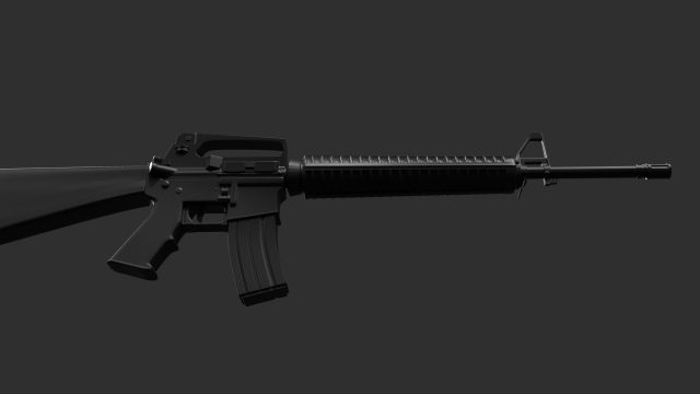 Download M16 rifle 3D Model
