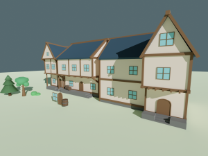 Medieval house pack 3D 模型