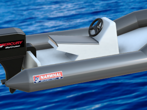 inflatable boat 3D Baskı Modeli