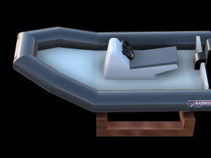 inflatable boat 3D Baskı Modeli