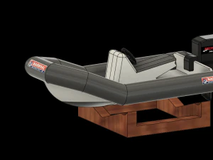 inflatable boat 3D Print Model