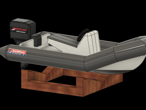 inflatable boat 3D Baskı Modeli