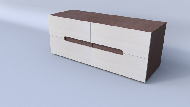 tv stand kompanit style mc tv 5 Modelo 3D .c4d .max .obj .3ds .fbx .stl .blend 