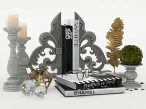 декоративный набор 01 3D Модель