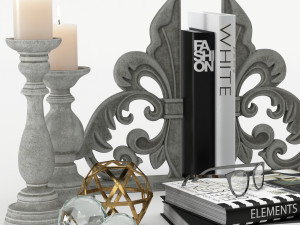 decorative set 01 Modèle 3D