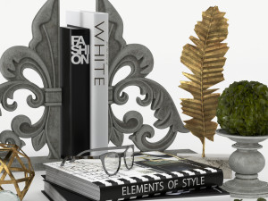 decorative set 01 Modèle 3D