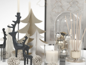 decorative set 04 - christmas decoration Modèle 3D