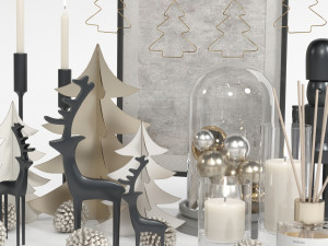 decorative set 04 - christmas decoration Modèle 3D