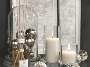 decorative set 07 - christmas decoration 3D Model