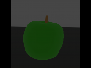 green apple 3D मॉडल