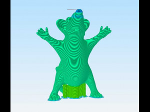Punish the rat christmas tree star table decoration 3D Print Model