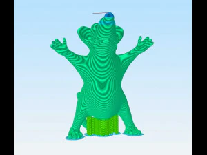 Punish the rat christmas tree star table decoration 3D Print Model