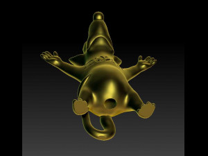 Punish the rat christmas tree star table decoration 3D Print Model