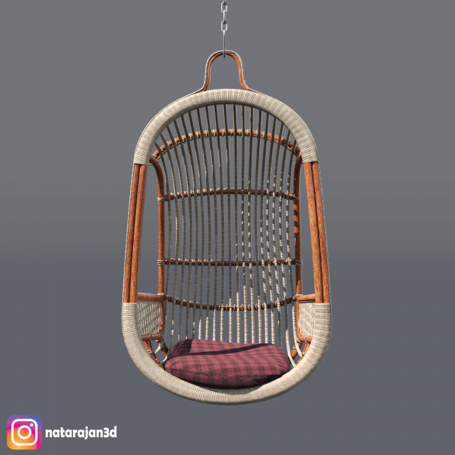 bamboo swing chair 3D in 3DExport