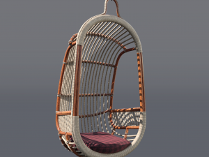 bamboo swing chair 3D Model