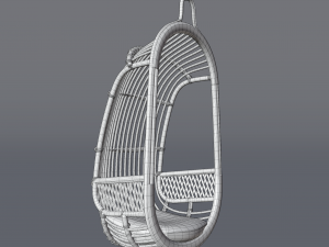 bamboo swing chair 3D Model