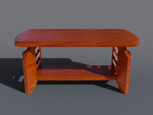 wooden coffee table 3D Model
