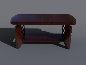 wooden coffee table 3D Model