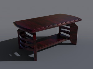 wooden coffee table 3D Model