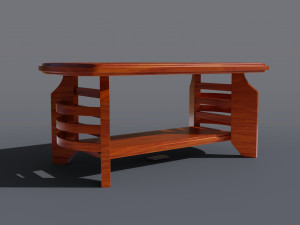 wooden coffee table 3D Model