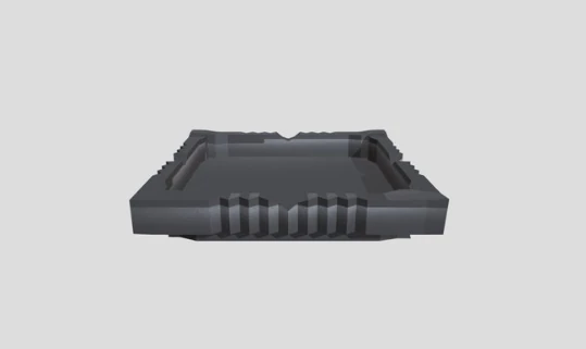 ashtray 3D Model .c4d .max .obj .3ds .fbx .stl .blend 