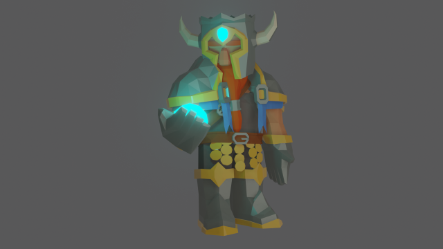 fantasy dwarf knight Modelo 3D .c4d .max .obj .3ds .fbx .stl .blend 